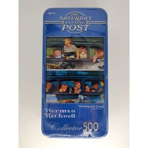 Norman Rockwell Saturday Evening Post "Coming & Going 1947" 500 PC Puzzle-IN TIN